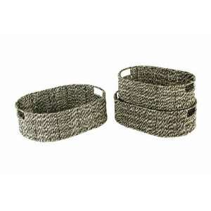  Wald Imports 8120/S3 Sizzle Weave Baskets, Set of 3