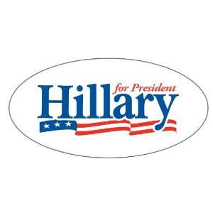 Hillary Clinton for President 2012 Oval   Hillary for President Bumper 