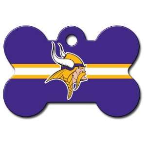   : Officially Licensed NFL Minnesota Vikings Pet Tag Id: Pet Supplies