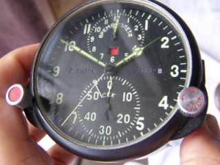 ACH 1 Russian USSR MIG 29 Chronograph aircraft clock  