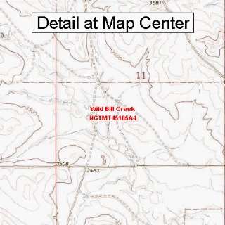  USGS Topographic Quadrangle Map   Wild Bill Creek, Montana 