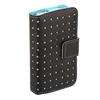 Blue Dot Flip Wallet Leather Card Holder Case Cover Pouch For iPhone 4 