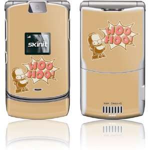  Homer Woo Hoo skin for Motorola RAZR V3 Electronics