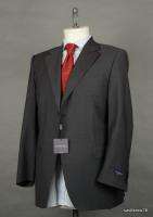 2490 New Canali Natural Comfort Italy Wool Mohair Flat Front Gray 48R 