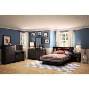 South Shore Vito Queen Size Mates Bedroom Set in Pure 