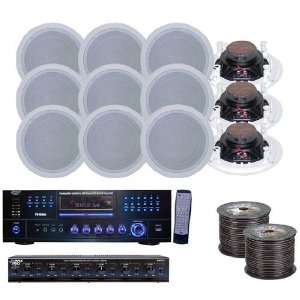   Room Ceiling Speakers /Stereo Receiver/DVD/ Amp System Electronics