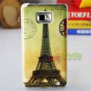 Eiffel Iron Tower Design Back Skin Cover Hard Case for Samsung Galaxy 