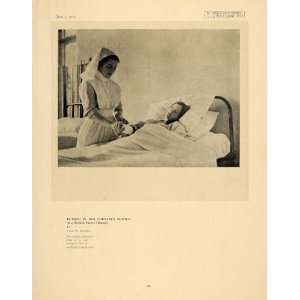  1918 Print Munition Factory Hospital Patient Nurse WWI 