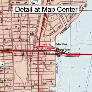  USGS Topographic Quadrangle Map   Miami, Florida (Folded 