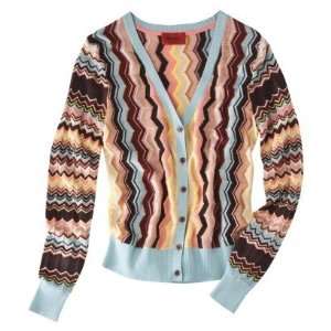  Missoni for Target V neck Knit Cardigan Sweater Multicolor 