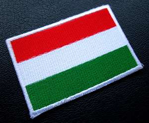 REPUBLIC OF HUNGARY HUNGARIAN NATIONAL FLAG Sew on Patch + Free 