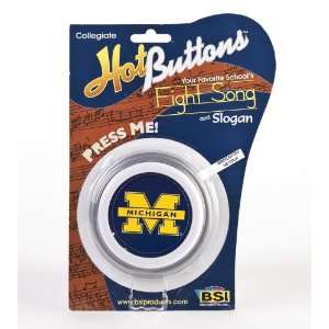  NCAA Michigan Wolverines Hot Button: Sports & Outdoors