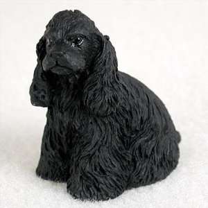  Cocker Spaniel Miniature Dog Figurine   Black: Pet 