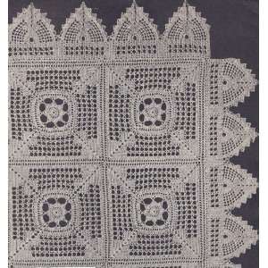 Vintage Crochet PATTERN to make   Motif Bedspread Meadow Daisy Filet 
