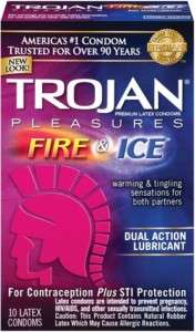 10 Trojan Fire and Ice Dual Action Lubricated Condoms  
