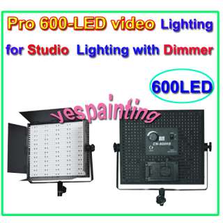 Pro 600 LED Video Light For Studio Lighting with Dimmer  