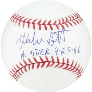  Mike Scott Autographed Baseball  Details: No Hitter 9 25 