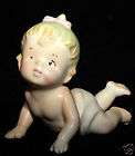 Vintage LAMP Porcelain Baby Piano Doll figurine Clown  