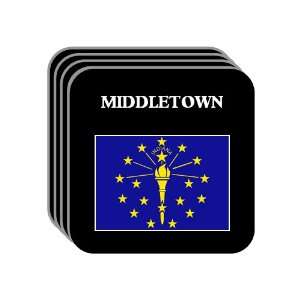  US State Flag   MIDDLETOWN, Indiana (IN) Set of 4 Mini 