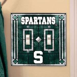  Michigan State Spartans Art Glass Light Switch Cover 