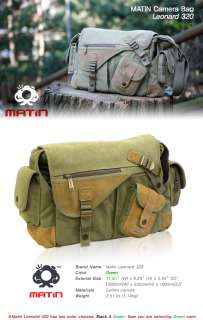 MATIN LEONARD 320(Green) Camera Shoulder Bag Case NEW  