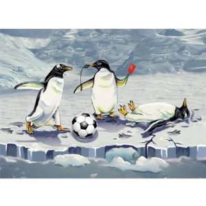  Holiday Cards Soccer Penguins