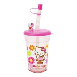 Sanrio Hello Kitty Straw Cup with Mascot  Flower  