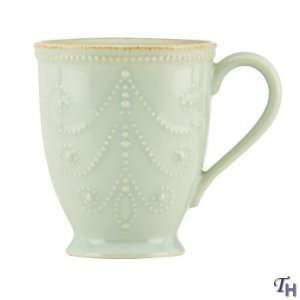  Lenox French Perle Ice Blue Coffee Mugs: Kitchen & Dining