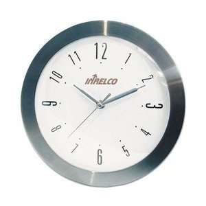   Ultra Slim Stainless Steel Metal 12 WALL CLOCK: Home & Kitchen