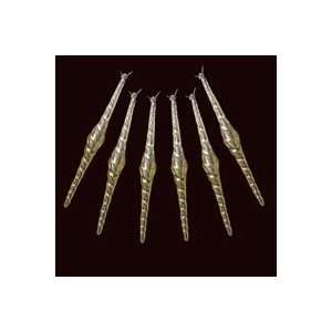   Pack of 36 Gold Swirled Icicle Christmas Ornaments 10 Home & Kitchen