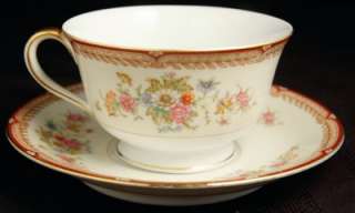 Noritake Mariposa 5 Cup & Saucer (footed) Sets A+  