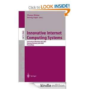 Innovative Internet Computing Systems: International Workshop IICS 