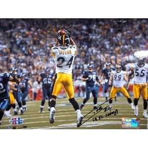  Ike Taylor Signed Pittsburgh Steelers 16X20 Inscribed 
