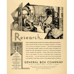   Box Packing Research Illustration   Original Print Ad: Home & Kitchen