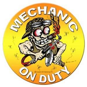  Mechanic on Duty Vintage Metal Sign: Home & Kitchen