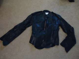 FABULOUS! NWT $3000 Maison Martin Margiela leather jacket LARGE fits 