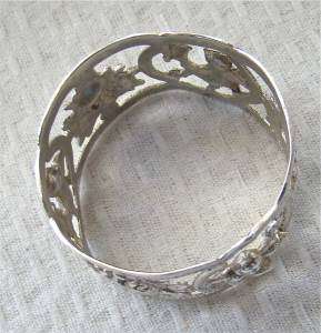   VINTAGE/ANTIQUE NAPKIN RING~835 coin~SOLID STERLING SILVER~GERMANY