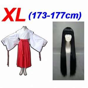  Inuyasha Kikyo Kimono Cosplay Costume(XL)+ Inuyasha Kikyo 