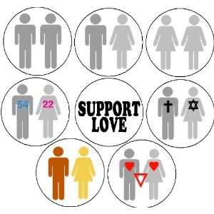   25 Pinback Buttons Badges / Pins ~ Marriage Rights Partner Family