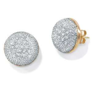 Lux Diamond 10k Gold Cluster Earrings: Lux Jewelers 