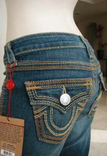 NWT True Religion Becky Big T QT Jeans Del Mar Medium  