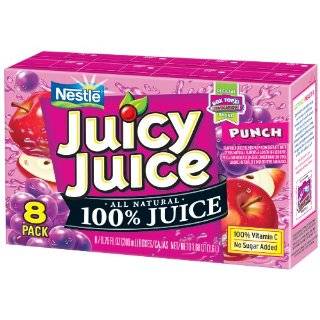 Juicy Juice 100% Juice, Punch Juice, 8 Count/6.75 Ounce Boxes (Pack of 