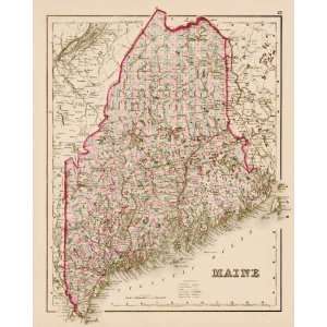  Gray 1882 Antique Map of Maine