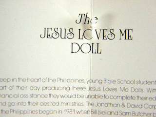 Precious Moments Jesus Loves Me Doll   15 Vinyl Boy  
