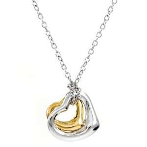  Makenas Designer Inspired Double Heart Necklace: Jewelry