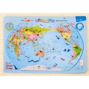 Magnetic Map of the World Puzzle Toys & Games