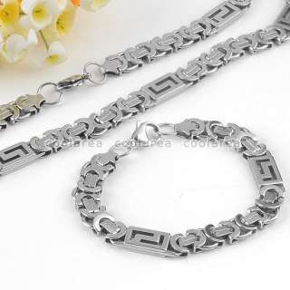 Quantity:1SET(1pc necklace +bracelet) Size:(approx) 10mm for width,4mm 