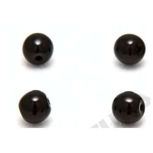  Czech Pressed Beads Round 8mm Black (250 Pcs) Everything 