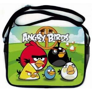  Angry Birds Black Messenger Side Bag 11 x 13.7 Inches 