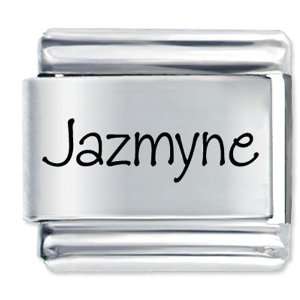  Name Jazmyne Gift Laser Italian Charm: Pugster: Jewelry
